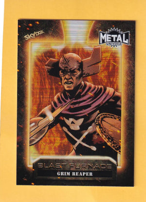 2024 Skybox Marvel Metal Universe Avengers Blast Furnace #BF-2 Grim Reaper NM-MT+  Image 1