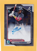 2024 Bowman Chrome Prospect Autographs 1st Bowman #CPA-LF Leiker Figueroa NM-MT+ Auto Atlanta Braves  Image 1