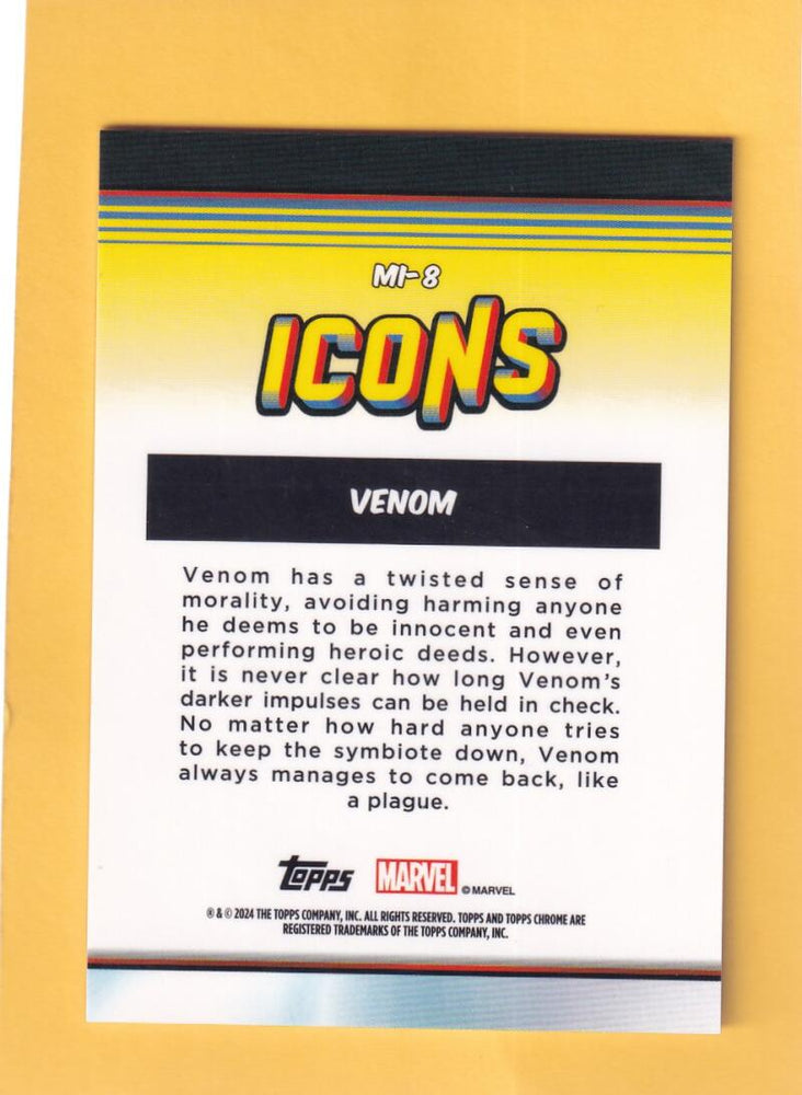2024 Topps Chrome UK Marvel Icons #MI-8 Venom NM-MT+  Image 2