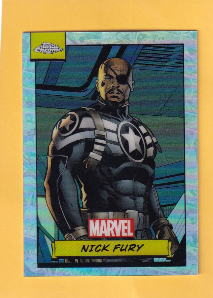 2024 Topps Chrome UK Marvel Refractors #98 Nick Fury NM-MT+  Image 1