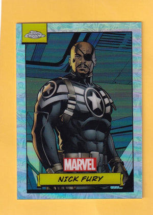 2024 Topps Chrome UK Marvel Refractors #98 Nick Fury NM-MT+  Image 1