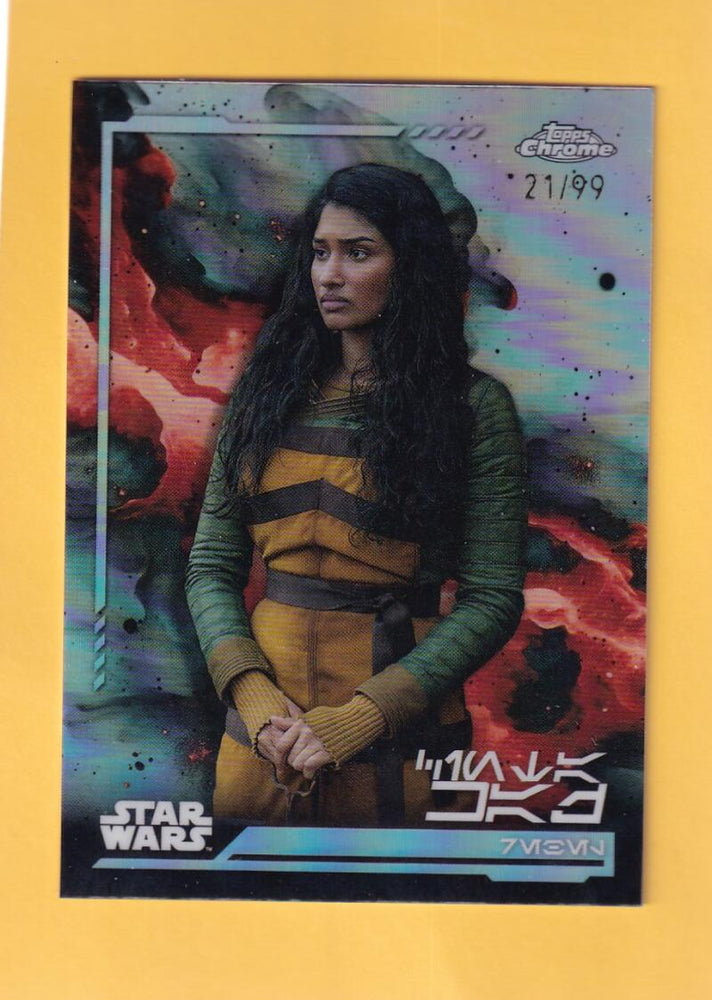 2024 Topps Chrome Star Wars Aurebesh #AV-16 Cinta Kaz NM-MT+ 21/99  Image 1