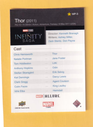 2022 Upper Deck Marvel Allure Movie Posters #MP-3 Thor NM-MT+ Image 2