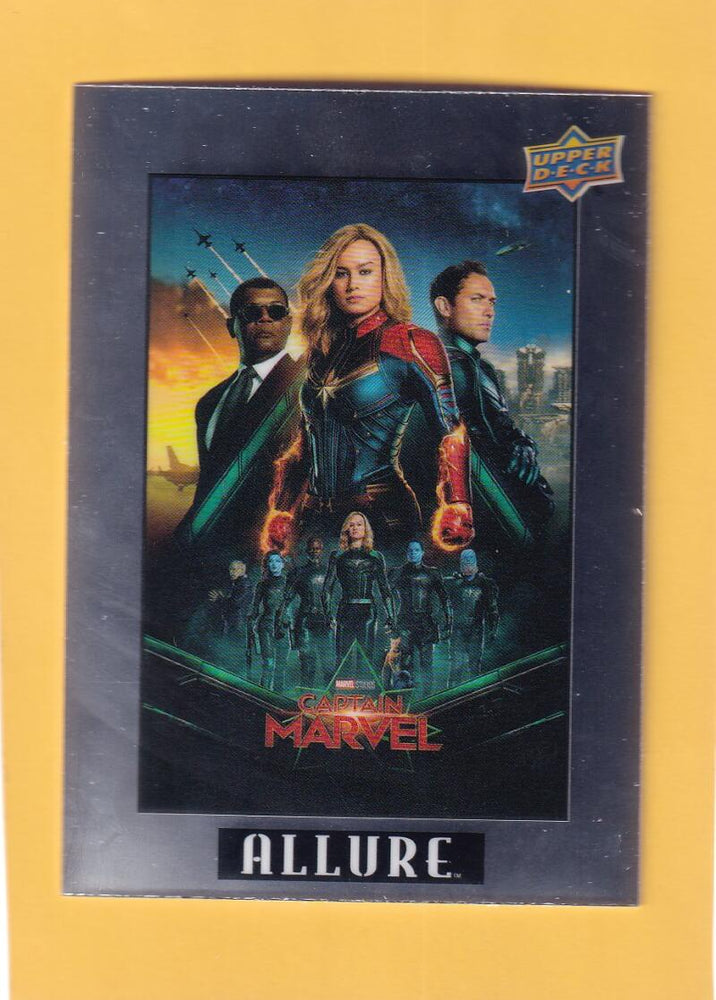 2022 Upper Deck Marvel Allure Movie Posters #MP-19 Captain Marvel NM-MT+ Image 1