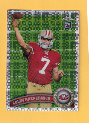 2011 Topps Chrome X-Fractor #25 Colin Kaepernick NM-MT+ San Francisco 49ers RC Image 1