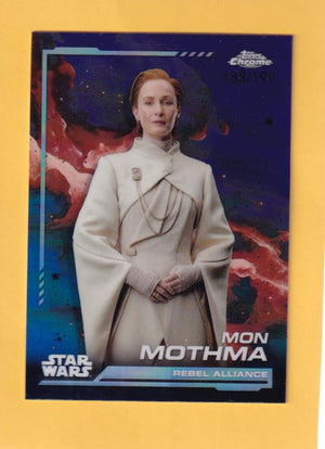 2024 Topps Chrome Star Wars Aqua Refractors #8 Mon Mothma NM-MT+ 188/199  Image 1