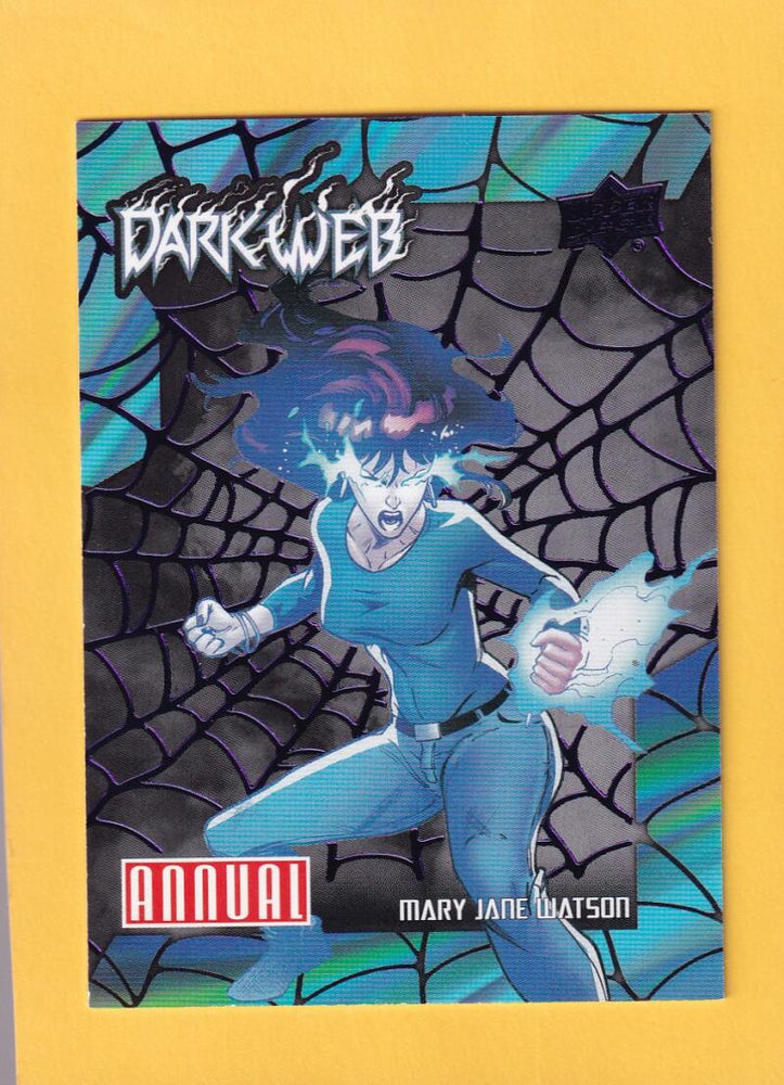 2023-24 Marvel Annual Dark Web Purple #DW-14 Mary Jane Watson NM-MT+ 7/99  Image 1