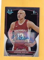 2022-23 Bowman University Chrome Prospect Autograph #81 Jordan Walsh 1st Bowman NM-MT+ Auto Arkansas Image 1