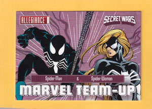 2024 Marvel Allegiance Secret Wars Marvel Team-Up #TU-5 Spider-Man & Spider-Woman NM-MT+  Image 1