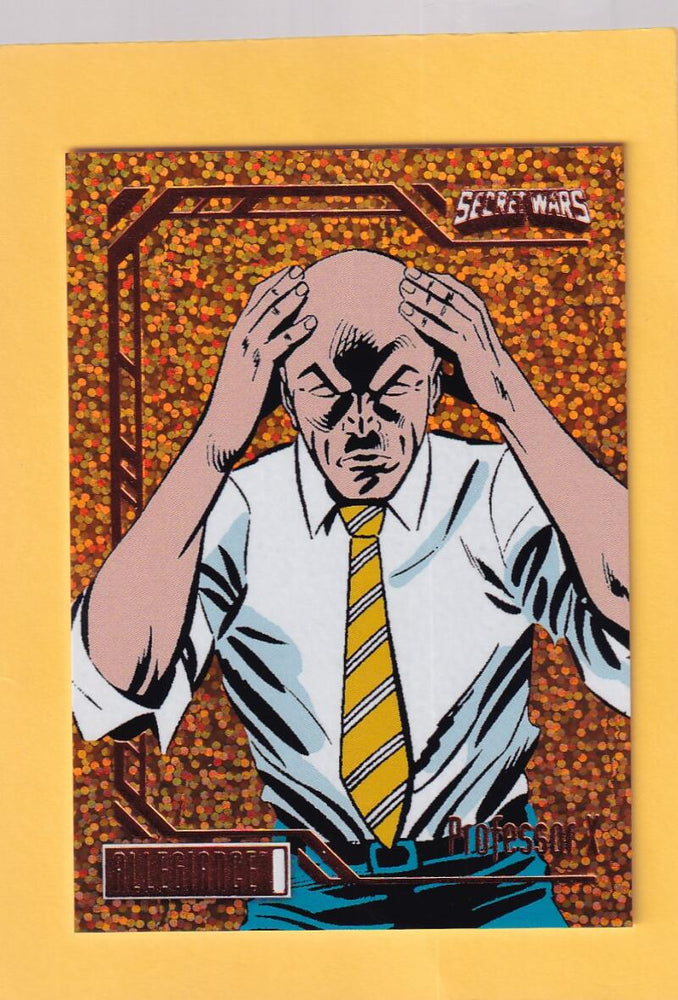 2024 Marvel Allegiance Secret Wars Orange Glitter #56 Professor X NM-MT+ 181/199  Image 1