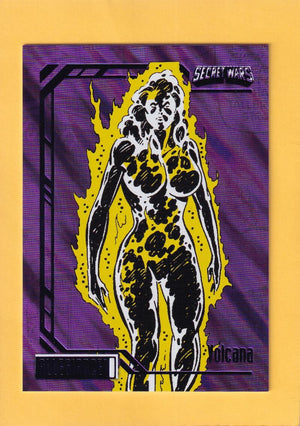2024 Marvel Allegiance Secret Wars Purple #27 Volcana NM-MT+ 45/99  Image 1