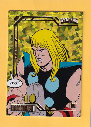 2024 Marvel Allegiance Secret Wars Yellow Crackle #17 Thor NM-MT+ 49/149  Image 1