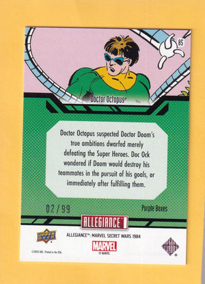 2024 Marvel Allegiance Secret Wars Purple #85 Doctor Octopus NM-MT+ 2/99  Image 2