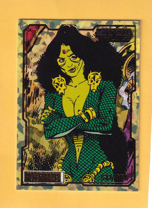 2023 Marvel Allegiance Infinity Trilogy Yellow Crackle #84 Gamora NM-MT+ 123/149  Image 1