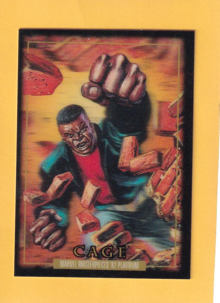 2024 Skybox Marvel Masterpieces '92 Platinum Lenticular #17 Cage NM-MT+  Image 1