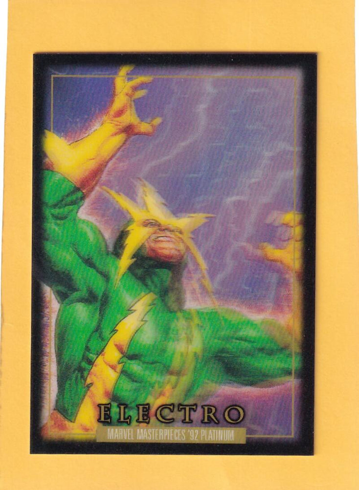 2024 Skybox Marvel Masterpieces '92 Platinum Lenticular #23 Electro NM-MT+  Image 1
