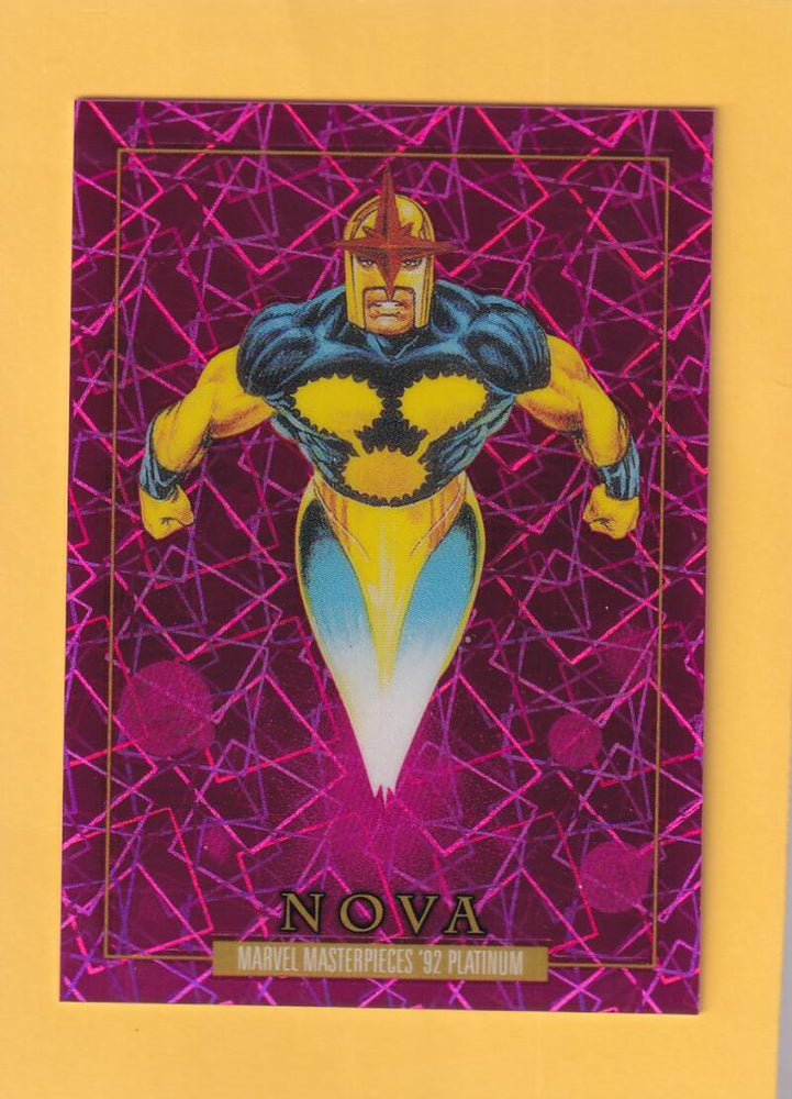 2024 Marvel Masterpieces '92 Platinum Pink Lasers #68 Nova NM-MT+ 692/992  Image 1