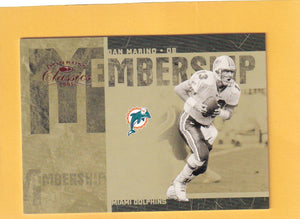 2005 Donruss Classics Membership Bronze #MS5 Dan Marino NM-MT 769/1000 Miami Dolphins Image 1