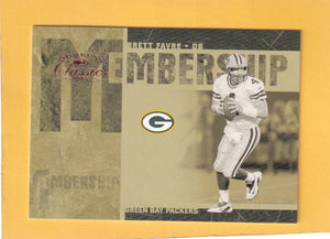 2005 Donruss Classics Membership Bronze #MS3 Brett Favre NM-MT 102/1000 Green Bay Packers Image 1