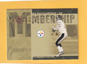 2005 Donruss Classics Membership Bronze #MS2 Ben Roethlisberger NM-MT 534/1000 Pittsburgh Steelers Image 1