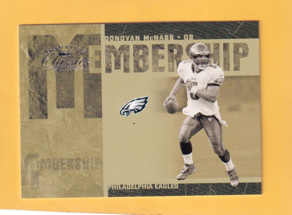2005 Donruss Classics Membership Silver #MS-8 Donovan McNabb NM-MT 348/500 Philadelphia Eagles Image 1