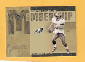 2005 Donruss Classics Membership Silver #MS-8 Donovan McNabb NM-MT 348/500 Philadelphia Eagles Image 1