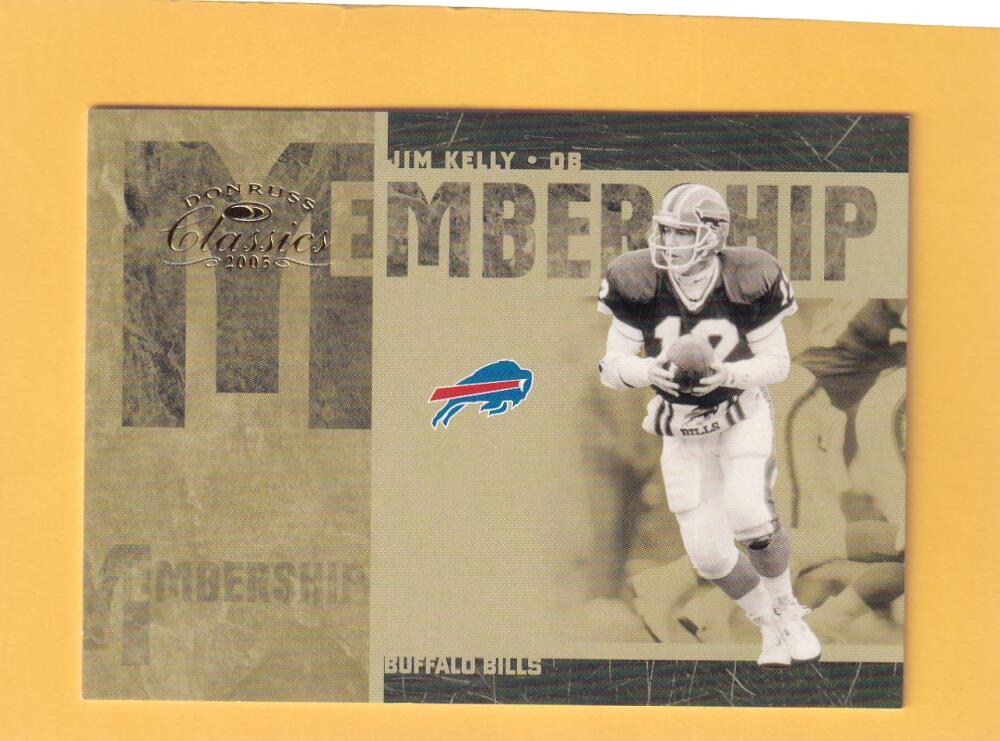 2005 Donruss Classics Membership Gold #MS-13 Jim Kelly NM-MT 176/250 Buffalo Bills Image 1