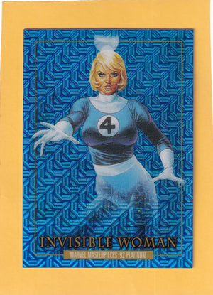2024 SkyBox Marvel Masterpieces '92 Platinum Blue Traxx #39 Invisible Woman NM-MT+  Image 1