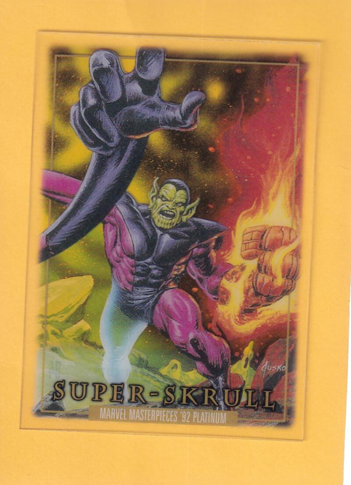 2024 SkyBox Marvel Masterpieces '92 Platinum Clear Cut #84 Super-Skrull NM-MT+  Image 1