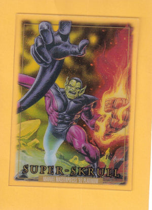 2024 SkyBox Marvel Masterpieces '92 Platinum Clear Cut #84 Super-Skrull NM-MT+  Image 1