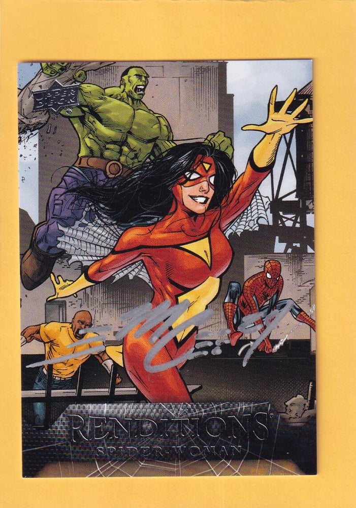 2024 Upper Deck Marvel Renditions Spider-Man Artist Autographs #73 Matthew Clark (Spider-Woman) NM-MT+ Auto 27/65  Image 1