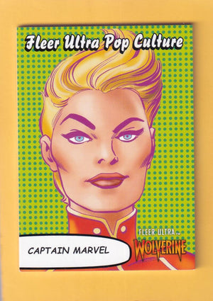 2024 Fleer Ultra Wolverine Pop Culture #PC-3 Captain Marvel NM-MT+  Image 1