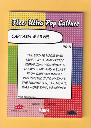 2024 Fleer Ultra Wolverine Pop Culture #PC-3 Captain Marvel NM-MT+  Image 2
