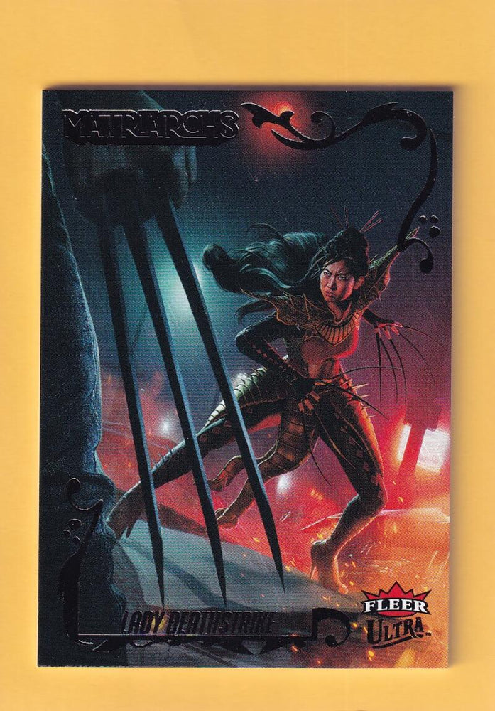 2024 Fleer Ultra Marvel Matriarchs Black Foil #16 Lady Deathstrike NM-MT+ 18/194  Image 1