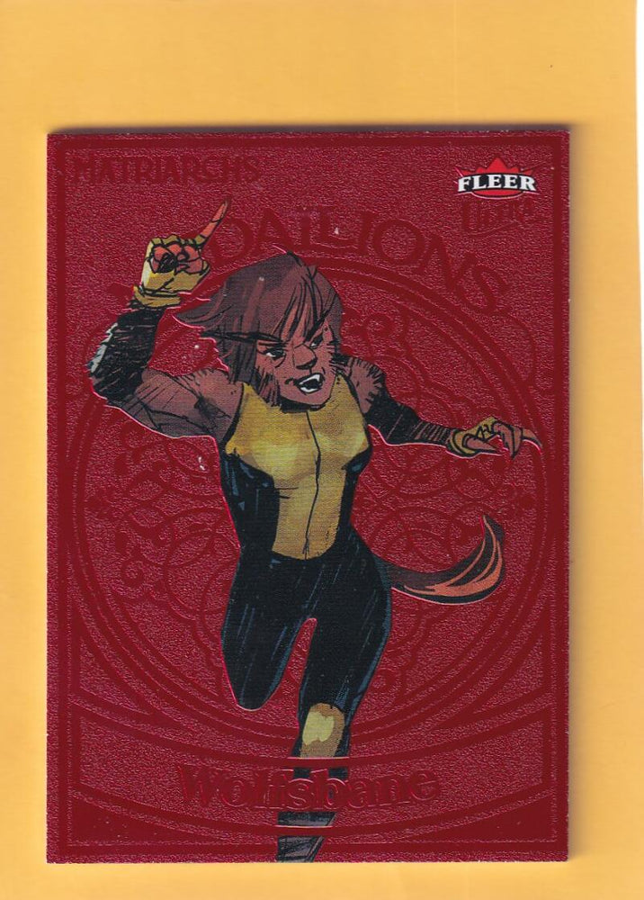 2024 Fleer Ultra Marvel Matriarchs Medallions Ruby Red #M-35 Wolfsbane NM-MT+ 46/50  Image 1