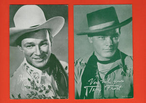 1950's Exhibits-7 cards (see photos) VG-EX except Ritter-VG, Ln.Ranger-PR #32923 Image 1