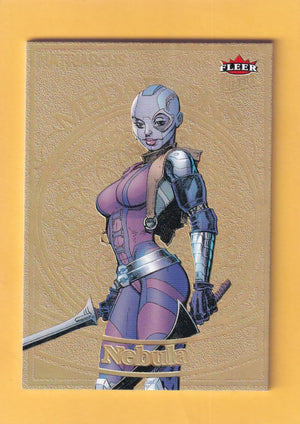 2024 Fleer Ultra Marvel Matriarchs Medallions Gold #M-41 Nebula NM-MT+ 28/200  Image 1