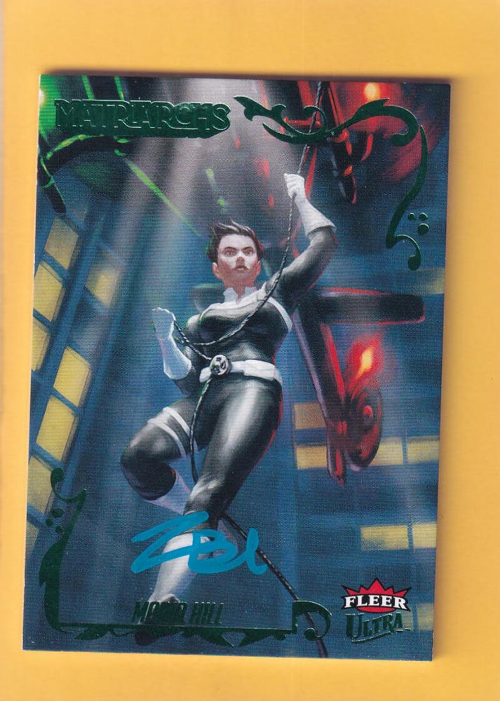 2024 Fleer Ultra Marvel Matriarchs Autographs #91 Zoe Badini (Maria Hill) NM-MT+ Auto 53/80  Image 1