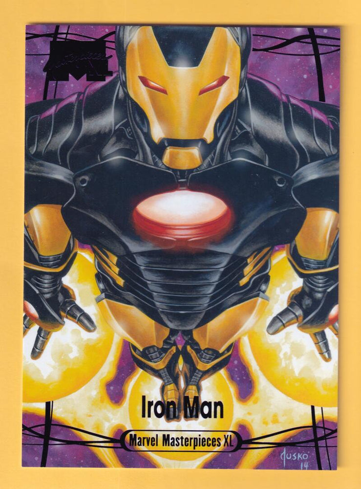 2024 Skybox Marvel Masterpieces XL Epic Purple Foil #87 Iron Man NM-MT+ 100/199  Image 1
