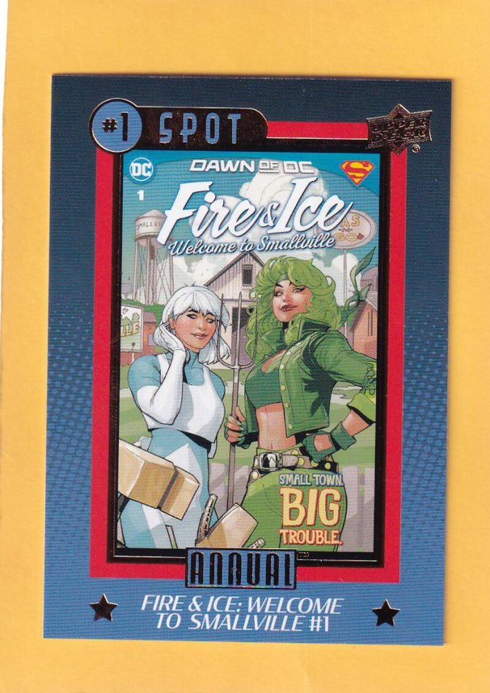 2023-24 Upper Deck DC Annual Number 1 Spot #N1S-4 Fire & Ice NM-MT+  Image 1