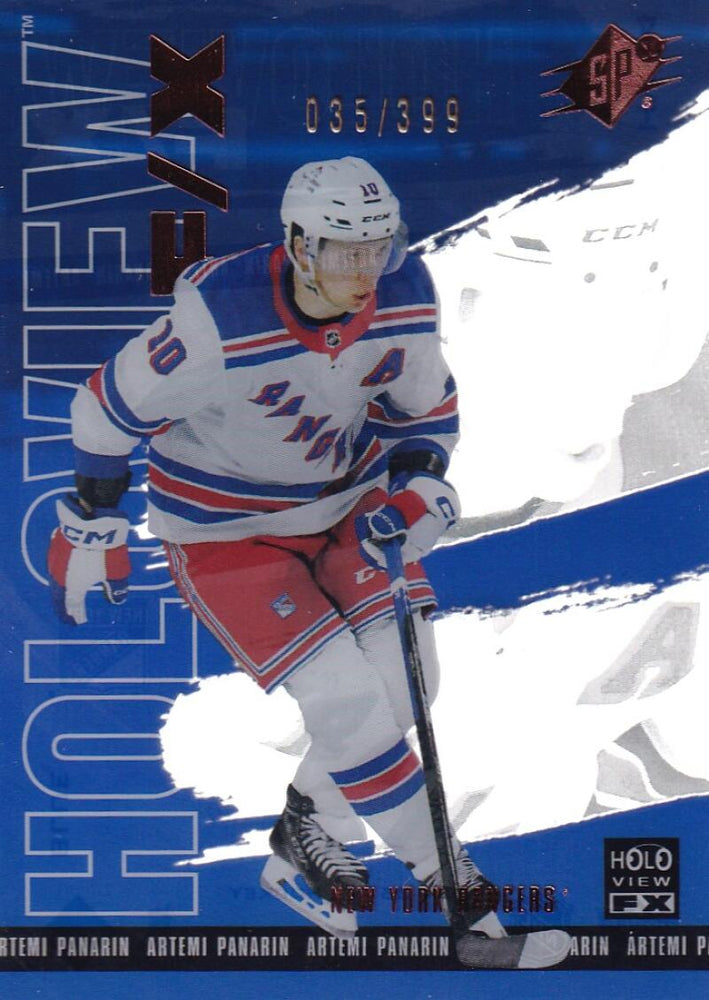2024-25 Upper Deck SPX Holoview F/X Blue #HV-24 Artemi Panarin NM-MT+ 35/399 New York Rangers  Image 1