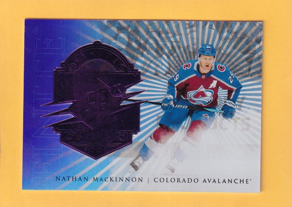 2024-25 Upper Deck SPX Finite Purple #F-4 Nathan MacKinnon NM-MT+ 40/99 Colorado Avalanche  Image 1