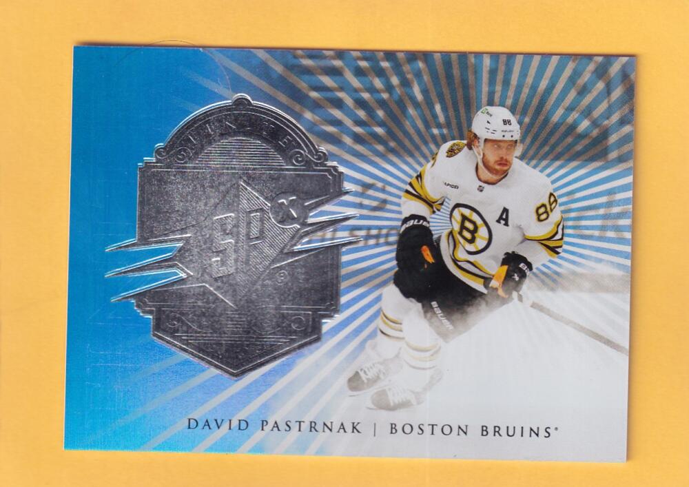 2024-2025 Upper Deck SPX Finite #F-20 David Pastrnak NM-MT+ 753/999 Boston Bruins  Image 1