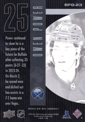 2024-25 Upper Deck SPX Bound For Glory #BFG-23 Owen Power NM-MT+ Buffalo Sabres  Image 2