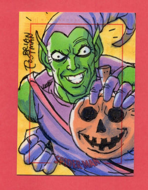 2009 Rittenhouse Spider-Man Archives Sketch # Green Goblin VG/EX Very Good/Excellent 1/1  Image 1