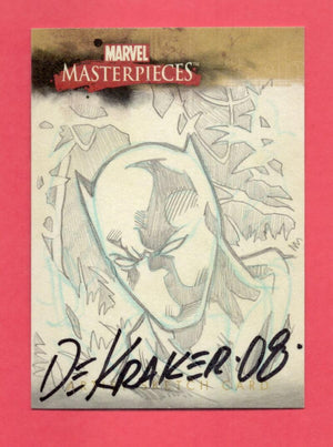 2008 Upper Deck Marvel Masterpieces Sketch # Black Panther EX/NM 1/1  Image 1