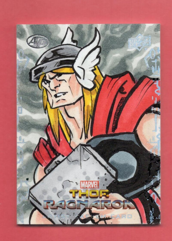 2017 Upper Deck Thor Ragnarok Sketch by Ernest Romero # Thor EX/NM 1/1  Image 1