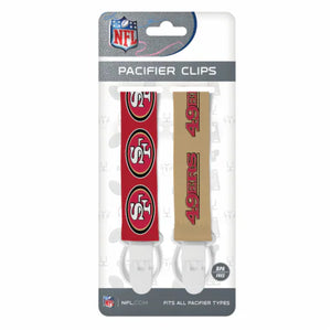 
                
                    Load image into Gallery viewer, San Francisco 49ers Pacifier Clips
                
            