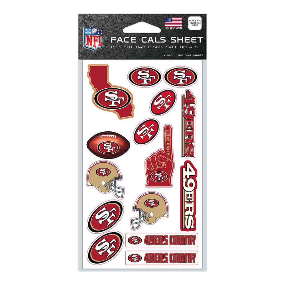 
                
                    Load image into Gallery viewer, Wincraft 49ers Face Cals Sheet
                
            