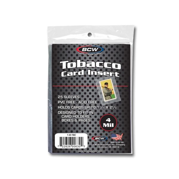 Tobacco Card Insert Sleeves